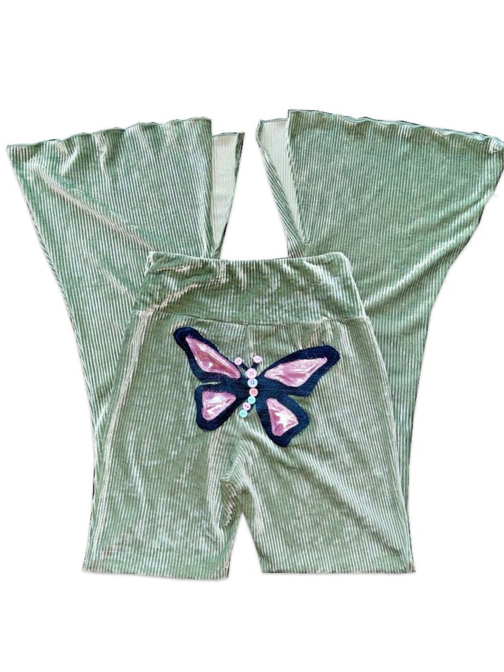 upcycled Urban Outfitters velvet corduroy bell bottoms ♡